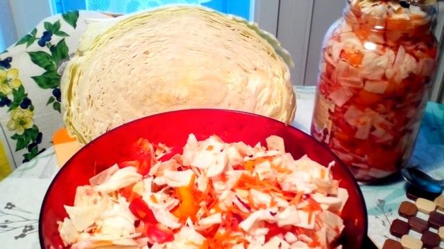 Прекрасная закуска, лук ,свекла, морковь ,капуста. смотреть онлайн