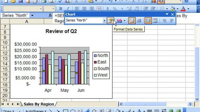 Excel 2003 Tutorial The Chart Toolbar Microsoft Training Lesson 21.3 смотреть онлайн