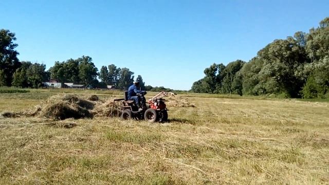 Мотоблок BRAIT-135GB сенокос 2019 (часть3) смотреть онлайн