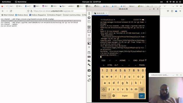 Nix-on-droid packages installation, channels update on Android(part 2) смотреть онлайн