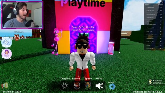 How to get HUGGY BACON GIRL BADGE in FIND THE BACON GIRLS - Roblox смотреть онлайн