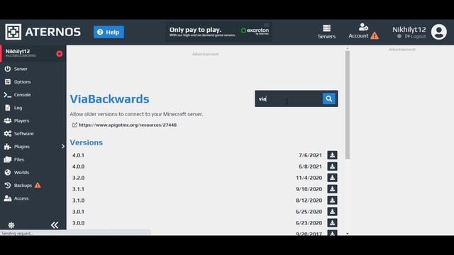 How To Make Your Minecraft Server Joinable With 1.8 To 1.17 in Aternos Free смотреть онлайн