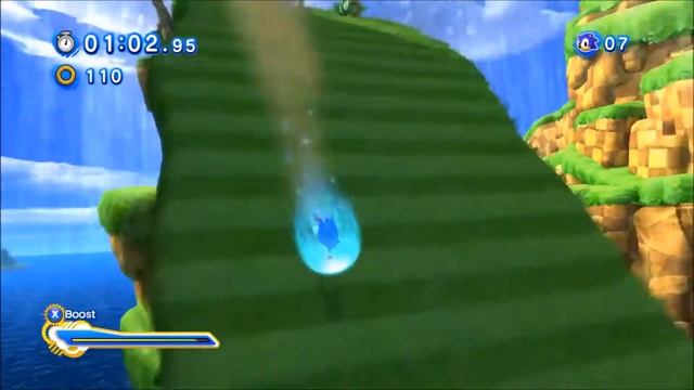 Sonic Generations - GHZ Act 2 Speedrun W/No Skills (1080pHD/60FPS) смотреть онлайн