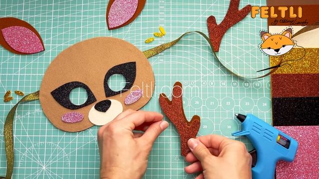 Новогодняя маска оленя своими руками /Как сделать маску оленя своими руками/ DIY Deer Christmas mas смотреть онлайн