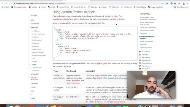 VS Code Setting: emmet.extensionsPath смотреть онлайн