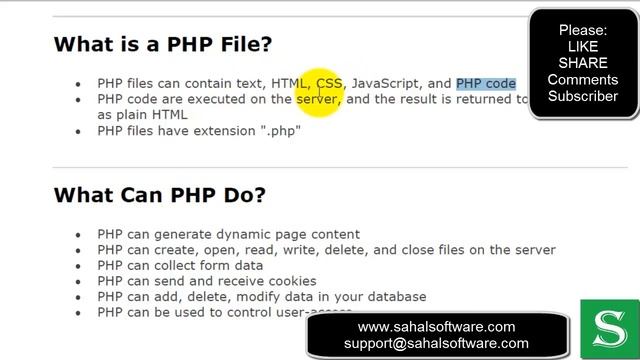 Lesson 02 PHP What is PHP Sahalsoftware смотреть онлайн