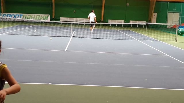 Детский теннис. Тренировка розыгрыша часть 3 смотреть онлайн