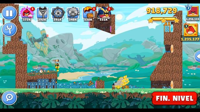 Angry Birds Friends Level 6 Tournament 1256 Highscore POWER-UP walkthrough смотреть онлайн