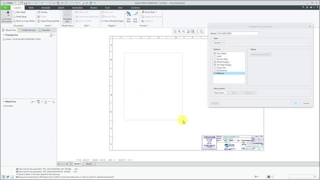 Creo Parametric - How to Create a Drawing Template смотреть онлайн