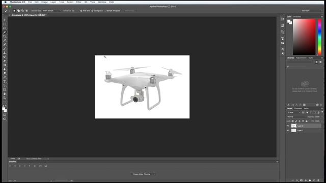 Isolating Images from Backgrounds in Photoshop CC 2015 - Simple Magic Wand Method смотреть онлайн