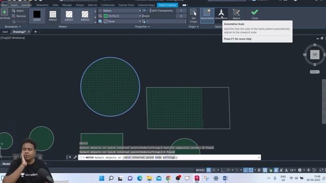 How to use Hatch Command in AutoCAD | Hatch Command | Autocad 2023 | Study Material | смотреть онлайн