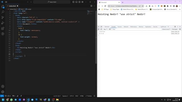 What is Javascript Hoisting? What is Javascript "use strict"? смотреть онлайн