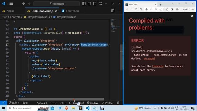Dropdown Display SelectedValue | SelectedIndex | SelectedText in React js In hindi смотреть онлайн