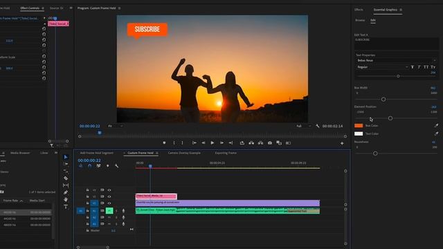 Freeze Video and Frame Hold Camera Effects in Adobe Premiere Pro смотреть онлайн