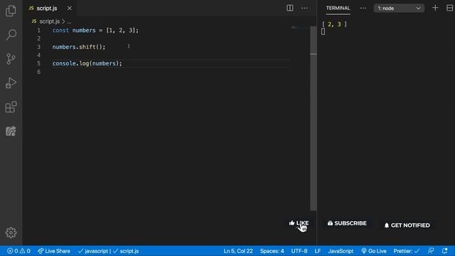 shift Array Method | JavaScript Tutorial смотреть онлайн
