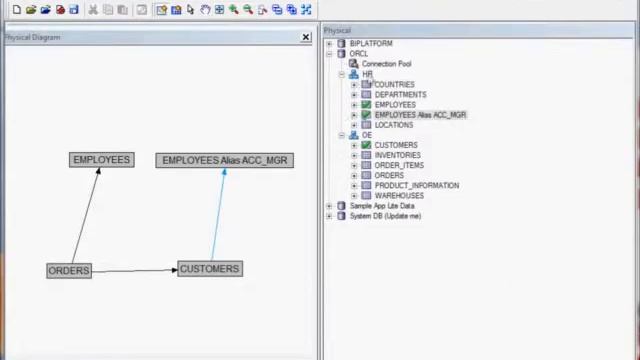 Oracle OBIEE creating physical layer aliases смотреть онлайн