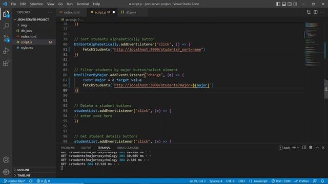Part 4: JSON Server Project (Putting It to Practice) смотреть онлайн