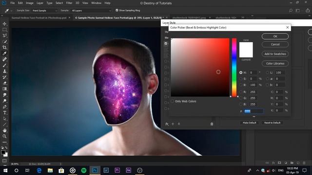 Hollow Face Portrait on Photoshop | Photoshop Tutorials - Destiny of Tutorials смотреть онлайн