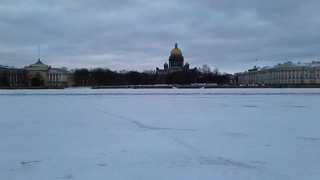 Река Нева зимой смотреть онлайн
