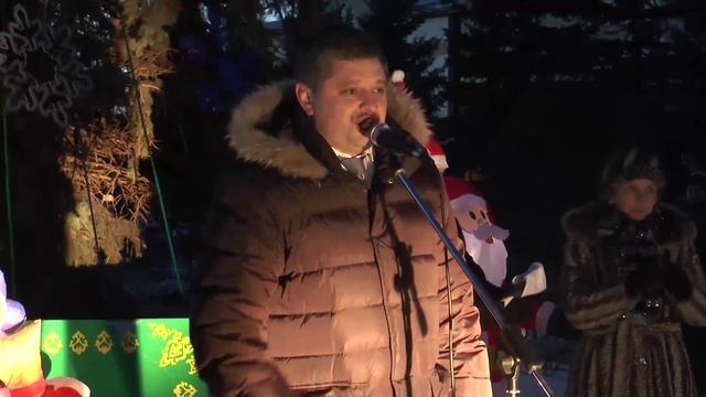 Открытие центральной елки в Дрожжаном. 27 декабря 2013. смотреть онлайн