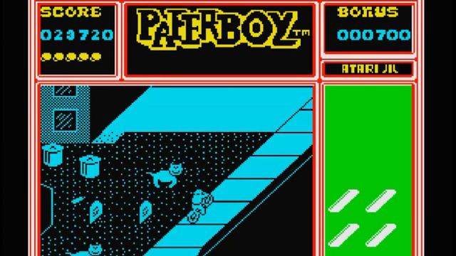 Ретро игры Paperboy - Старые игры из детства на ZX Spectrum
