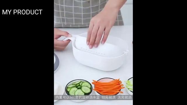 Multifunctional Kitchen Tools Mandoline Fruit cutter Vegetable Grater/ kitchen tools#myproduct смотреть онлайн