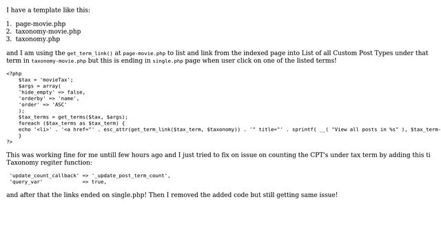 Wordpress: get_term_link is Ending to single.php смотреть онлайн
