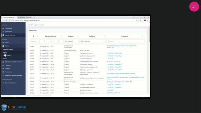 Интеграция «Антиплагиат.ВУЗ» с системой автоматизации образовательного процесса «Автор-ВУЗ» смотреть онлайн