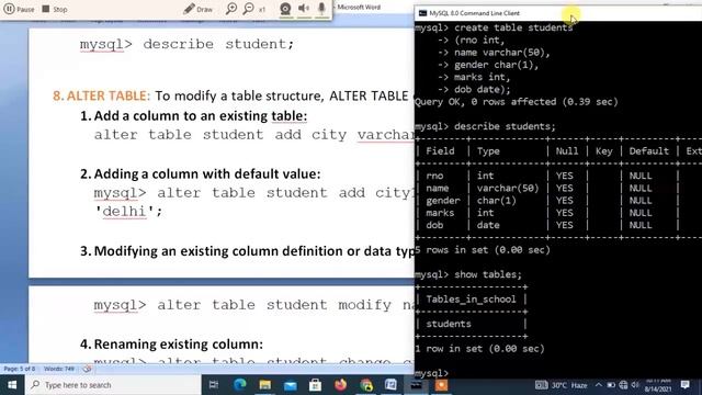 SQL Commands class 12 (Part 1) | Structured Query Language | Class 12 computer science смотреть онлайн