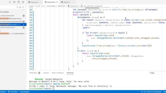 Coding Nushell: improving the 'source' command смотреть онлайн