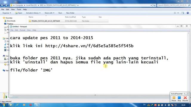 tutorial lengkap update pes 2011 to 2014-2015 смотреть онлайн