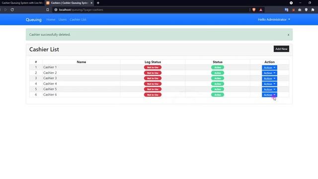 Cashier Queuing System with Live Monitor and Voice Notification in PHP and SQLite DEMO смотреть онлайн