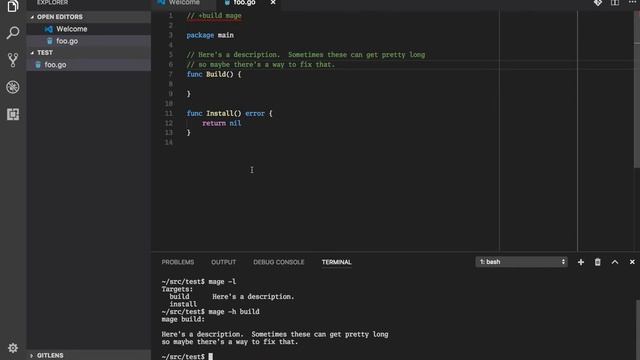 Demo of mage, the makefile replacement for go. смотреть онлайн