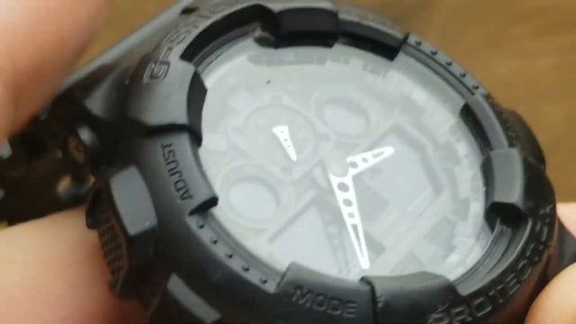 Gshock GA-100 - Setting time and date tutorial смотреть онлайн