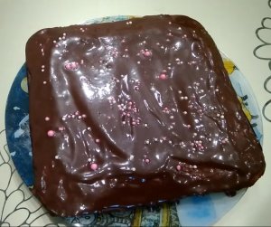 Банановый брауни с шоколадом