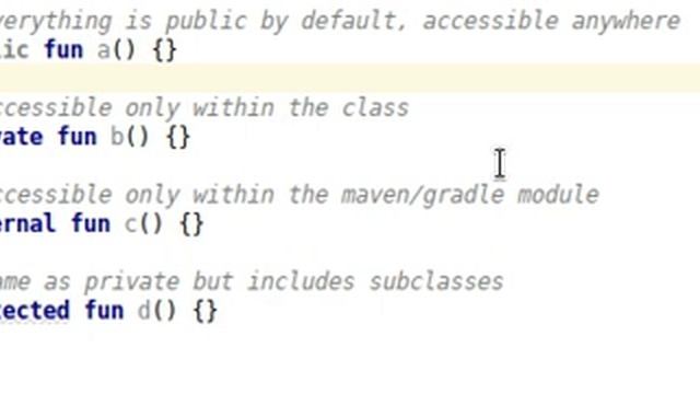 Kotlin: Visibility modifiers смотреть онлайн