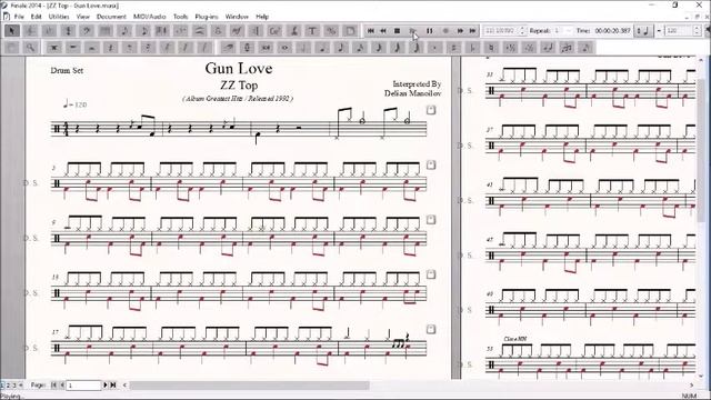Drum Score World (Sample) - ZZ Top - Gun Love смотреть онлайн