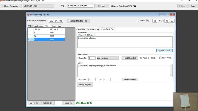 Desfire ISO Commands Using ACR122u Reader - 2 смотреть онлайн