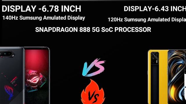 Asus rog phone 5 Vs Realme Gt।Battery।Processor ।Ram ।Display।Charger। смотреть онлайн
