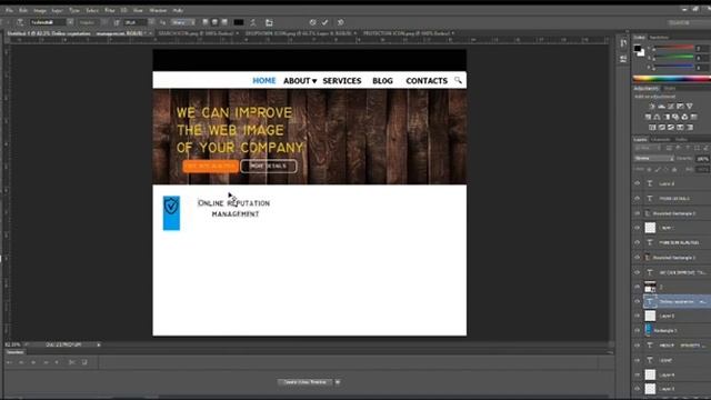 Photoshop Slice tool and Export a website layout with HTML смотреть онлайн