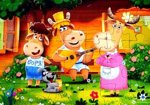 Бурёнка Даша - собираем пазлы для детей | Видео Для Детей | Мультики с игрушками