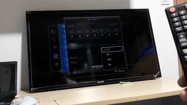 Samsung MD40C and ME40C - On/Off Timer scheduling смотреть онлайн