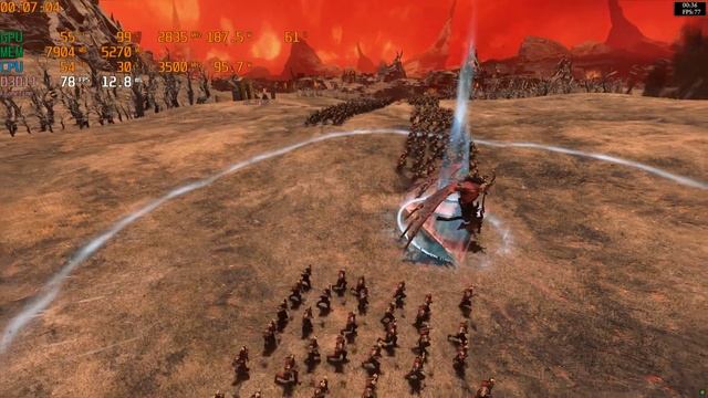 Total War Warhammer III E5-2696v3 + RTX4070 2K Maxsettings смотреть онлайн