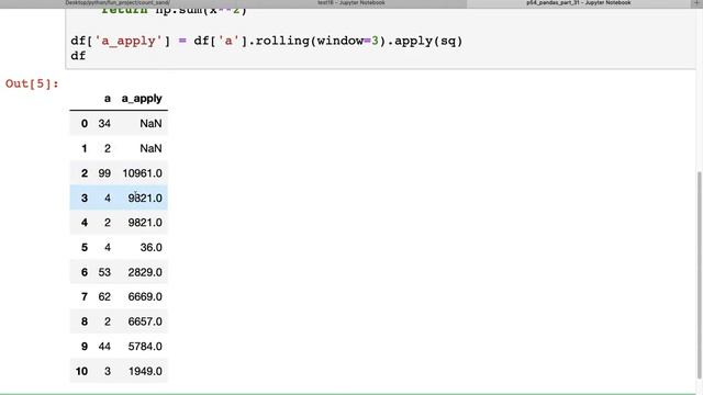 #54 Pandas (Part 31): Intuition and code to calculate rolling mean and sum in Python | Tutorial смотреть онлайн