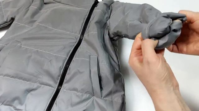 Детская демисезонная рефлективная куртка для девочки 1-6 лет из светоотражающей ткани 4318 смотреть онлайн