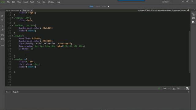 How to Design Menu bar Mega navbar | CSS HTML смотреть онлайн