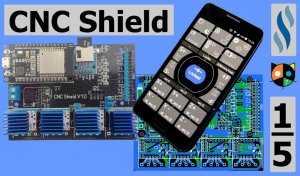 Шилд для Dev Kit V1 ESP Wroom 32_30pins. Обновление приложения «CNC Remote Control»