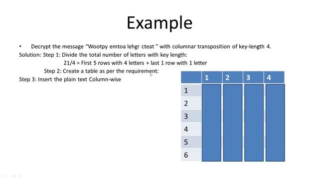 columnar transposition cipher without a key| COLUMNAR CIPHER ENCRYPTION AND DECRYPTION with example смотреть онлайн