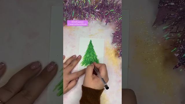 ❄️ 3 НОВОГОДНИХ ОТКРЫТКИ ЗА МИНУТУ! ?простая новогодняя открытка, новогодние идеи смотреть онлайн